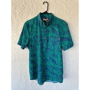 LAST CHANCE (7/31/25) Chubbies Green and Blue Polo Shirt